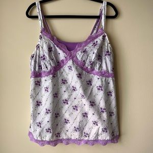 ‼️BOGO SALE‼️ Y2K Vintage Fashion Bug Plus Floral Tank